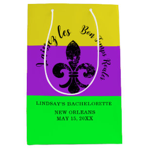 Mardi Gras Bachelorette Gift Bag Medium Cadeauzakje