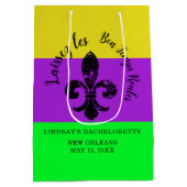 Mardi Gras Bachelorette Gift Bag Medium Cadeauzakje (Achterkant)
