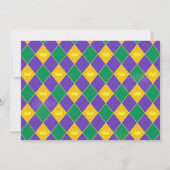 Mardi gras bachelorette Uitnodiging reisschema (Achterkant)