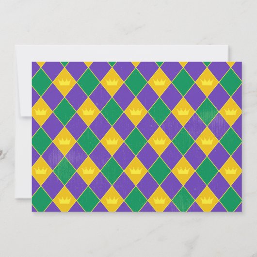 Mardi gras bachelorette Uitnodiging reisschema (Achterkant)