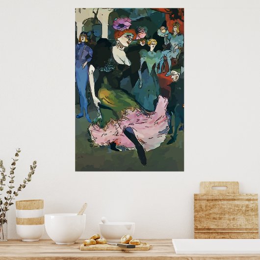 Mardi Gras Ball Dancer Poster (Keuken)