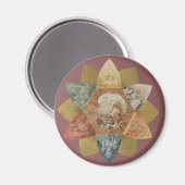 Mardi Gras Ball gunst Magneet (Voorkant / Achterkant)