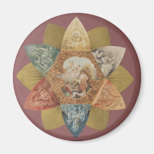 Mardi Gras Ball gunst Magneet (Voorkant)