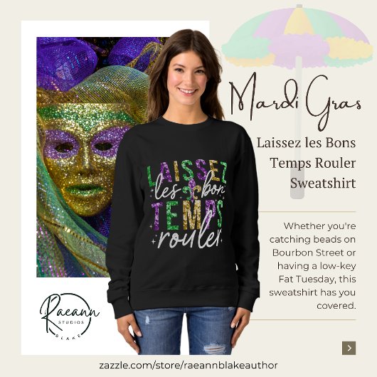 Mardi Gras Basic Sweatshirt