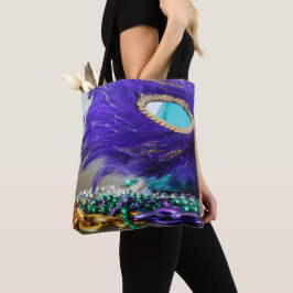 MARDI GRAS BEAD BAG TOTE BAG
