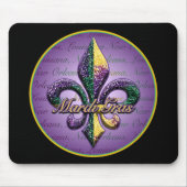 Mardi Gras bead Fleur de lis 2 Muismat (Voorkant)