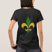 Mardi Gras Bead Ketting en Fleur de Lis T-shirt (Achterkant)