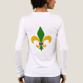 Mardi Gras Bead Necklace and Fleur de Lis Tri-Blend Shirt (Achterkant)