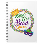 Mardi Gras Bead Queen Fat Dinsdag Notitieboek (Voorkant)