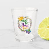 Mardi Gras Bead Queen Fat Dinsdag Shot Glas (Voorkant)