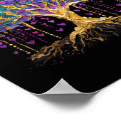 Mardi Gras Bead Tree Carnaval New Orleans 2025 Poster (Hoek)