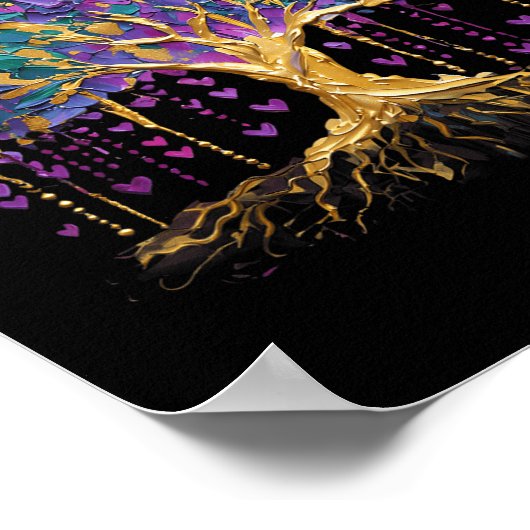 Mardi Gras Bead Tree Carnaval New Orleans 2025 Poster (Hoek)