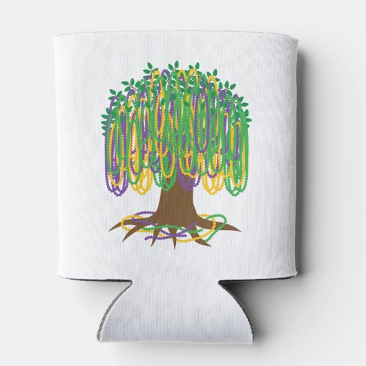 Mardi Gras Bead Tree Carnival Blikjeskoeler (Achterkant)