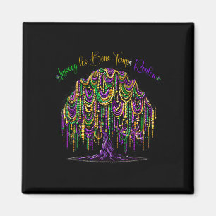 Mardi Gras Bead Tree Carnival New Orleans 2024 voo Magneet