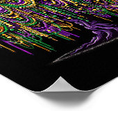 Mardi Gras Bead Tree Carnival New Orleans 2025 voo Poster (Hoek)