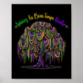 Mardi Gras Bead Tree Carnival New Orleans 2025 voo Poster (Voorkant)