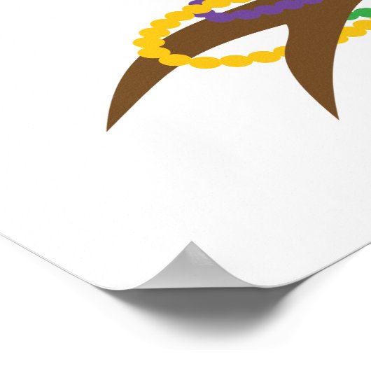 Mardi Gras Bead Tree Carnival Poster (Hoek)