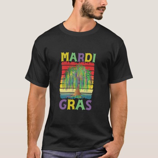 Mardi Gras Bead Tree Carnival T-shirt (Voorkant)