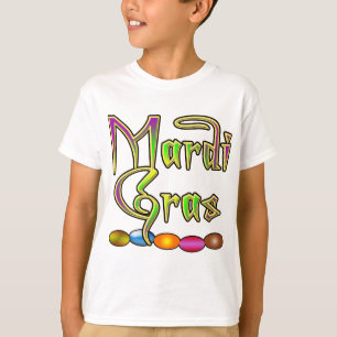 Mardi Gras Beads Apparel T-shirt