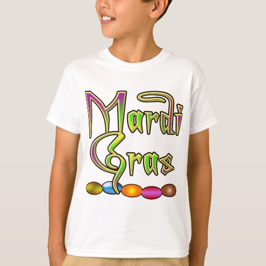 Mardi Gras Beads Apparel T-shirt (Voorkant)
