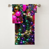 Mardi Gras Beads BATH TOWEL SET Bad Handdoek (Insitu)