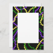 Mardi Gras Beads Border Uitnodiging (Voorkant)