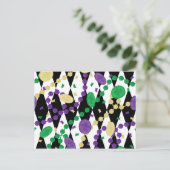 Mardi Gras Beads Briefkaart (Staand voorkant)