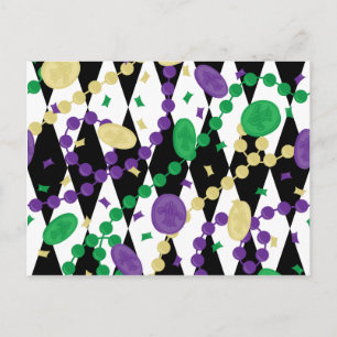 Mardi Gras Beads Briefkaart