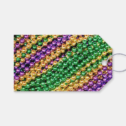 Mardi Gras Beads Cadeaulabel (Voorkant (Horizontaal))