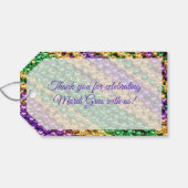 Mardi Gras Beads Cadeaulabel (Achterkant Horizontaal)