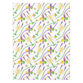 Mardi Gras Beads Crawfish & Fleur De Lis Tafelkleed