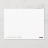 Mardi Gras Beads en Green Gator Briefkaart (Achterkant)