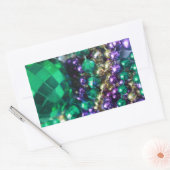 Mardi Gras Beads Gepersonaliseerd Decale Stickers (Envelop)