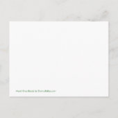 Mardi Gras Beads Gold Briefkaart Uitnodiging Sjabl (Achterkant)