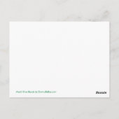 Mardi Gras Beads Green Briefkaart Invitations (Achterkant)