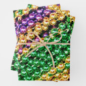 Mardi Gras Beads Inpakpapier Vel (In situ)