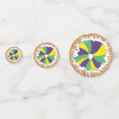 Mardi Gras Beads King Cake New Orleans Carnaval Confetti (Voorkanten)