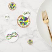 Mardi Gras Beads King Cake New Orleans Carnaval Confetti (Groep)