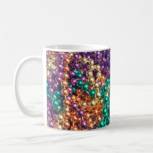 Mardi Gras Beads Koffiemok (Links)