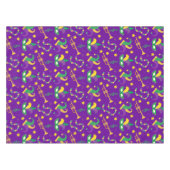 Mardi Gras Beads Mask Star Green Golden Paars Tafelkleed (Voorkant (Horizontaal))