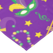 Mardi Gras Beads Mask Star Green Golden Paars Tafelkleed (Gekanteld)