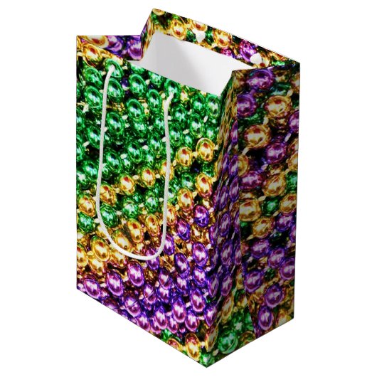 Mardi Gras Beads Medium Cadeauzakje (Voorkant Gekanteld)