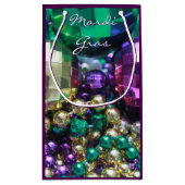 Mardi Gras Beads Party Favor Gift Bags Klein Cadeauzakje (Achterkant)