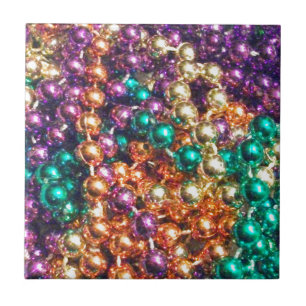 Mardi Gras Beads Tegeltje