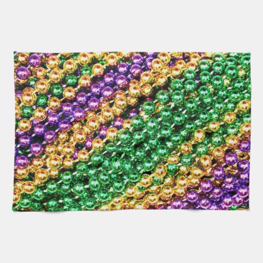 Mardi Gras Beads Theedoek (Horizontaal)