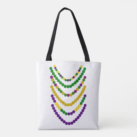 Mardi Gras Beads Tote Bag (Achterkant)