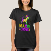 Mardi Gras Beagle Dog Lover Carnival Jester Premiu T-shirt (Voorkant)