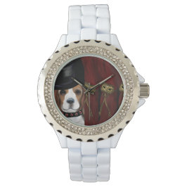 MARDI GRAS BEAGLE HORLOGE