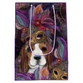 MARDI GRAS BEAGLE MEDIUM CADEAUZAKJE (Achterkant)
