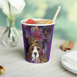 MARDI GRAS BEAGLE PAPIEREN BEKERS